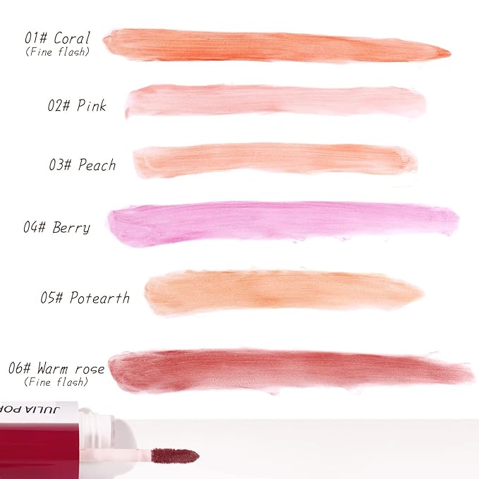 AKARY Velvet Mousse Liquid Blush Makeup for Cheeks, (Fine Flash))