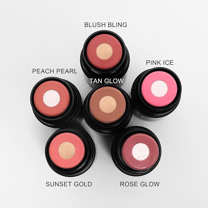 MAEPEOR Matte Blush 6 Color Smooth Creamy Shiny (Color 03)