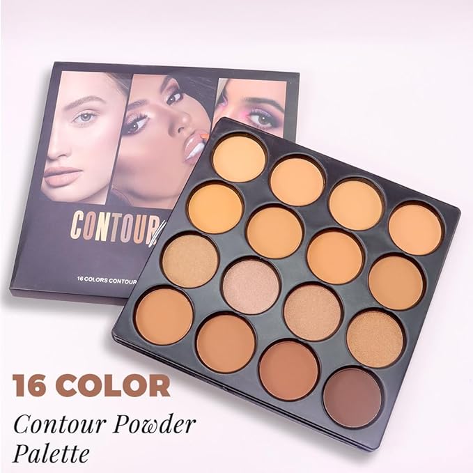 Professional Light Medium Brown Contour Highlight Palette,Multiple Full