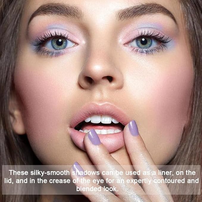 Shimmer Matte Eyeshadow Palette.Longwearing Highly Pigmented Natural Beige