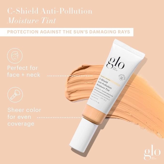 Glo Skin Beauty C-Shield Anti-Pollution Moisture Tint - 1. (4C-Medium) 7 Oz