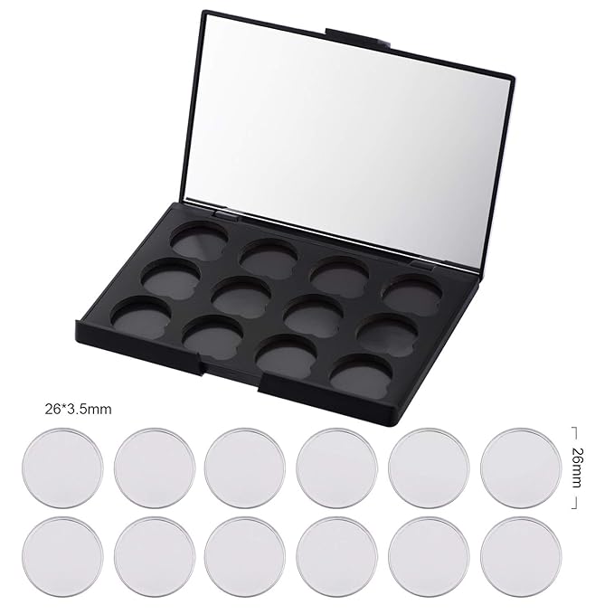 Empty Magnetic Eyeshadow Makeup Palette with Mirror