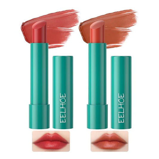 2 Colors Hydrating Lip Gloss,Lip Plumper Gloss,Moisturizing Glossy Transparent Lip Tint Care Lip Chapped Dead Skin Natural Lip Balm Make Lips Fuller(MUTED ROSE+WARM SIENNA)