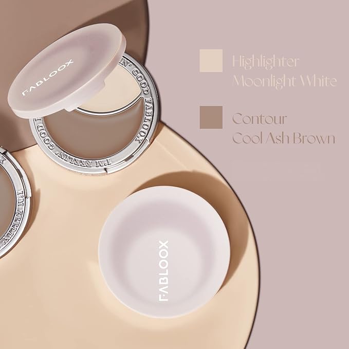 Moon Glow Contour & Glow Palette, Lightweight Cream