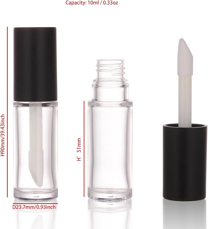 COSIDEA 15PCS Empty PETG 10ml big doe foot PETG