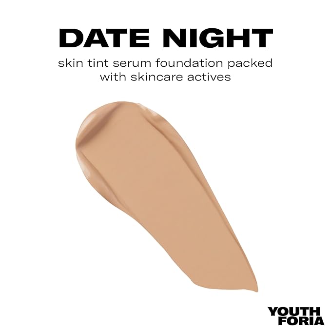 Youthforia Date Night Skin Tint Serum Foundation, Light-Medium Cool Undertones