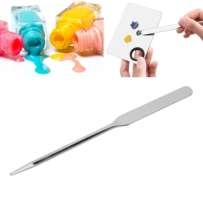 Stainless Steel Makeup Spatula, Liquid Foundation Spatula Stainless Makeup Tool