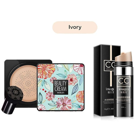 Magik Images Mushroom Head Air Cushion BB CC Stick, Ivory)