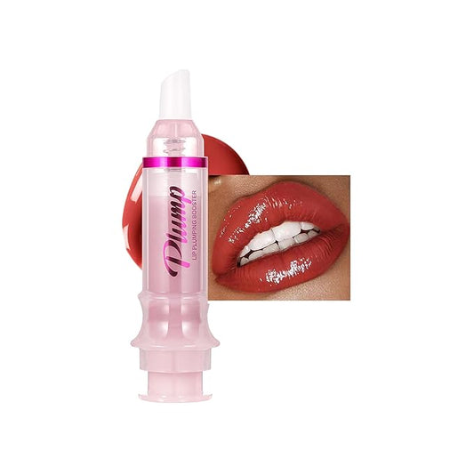 Lip Plumping Lip Gloss, High-Shine & Volumizing Lip Plumping Lip Glass Mirror Lip Glaze Lip Makeup, Long-lasting moisturizing Plump & Pout Lip Lip Gloss for Women (#07)