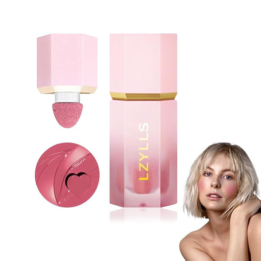 Cream Blush Stick with Brush,Waterproof Multi Cream Blush Skin C4