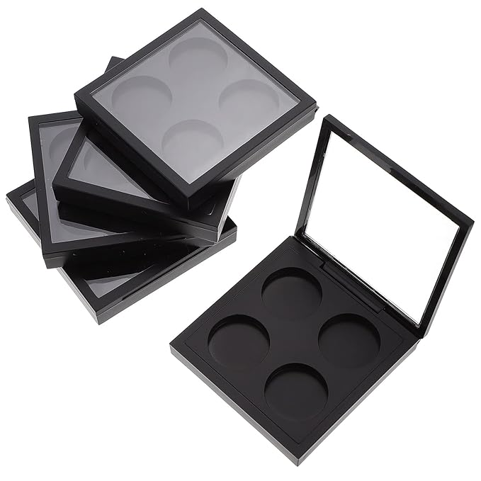 Metal Tray 5 Pcs Empty Magnetic Makeup Containers