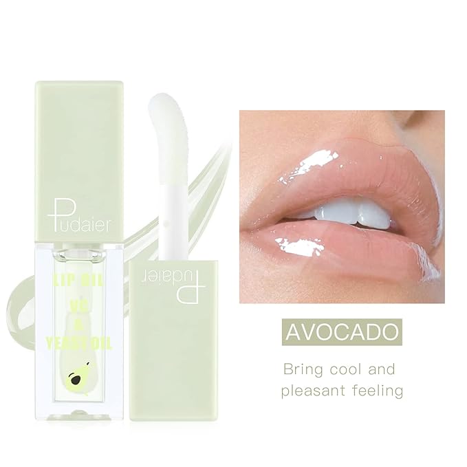Pudaier Hydrating Lip Oil, Fruit Extract Lip Oil Hydrating