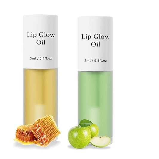 2 Pack Plumping Lip Oil,No-Sticky Lip