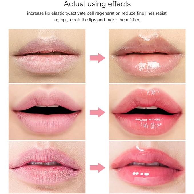 Hydrating Plumping Lip Oil Lip Gloss Lip Balm Lip Care Transparent Toot Lip Oil, Tinted Sheer Color Liquid Lip Oil Moisturizing Lip Oil, Non-Sticky Nourishing Repairing Lip Care Products(RASPBERRY)