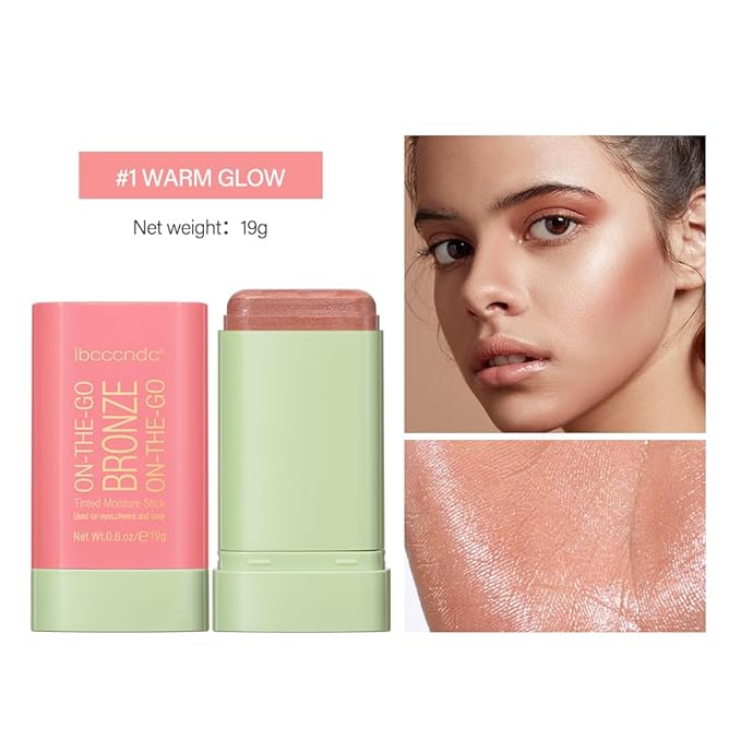 Multi-Use Makeup Bronzer Stick for Effortless Glow -