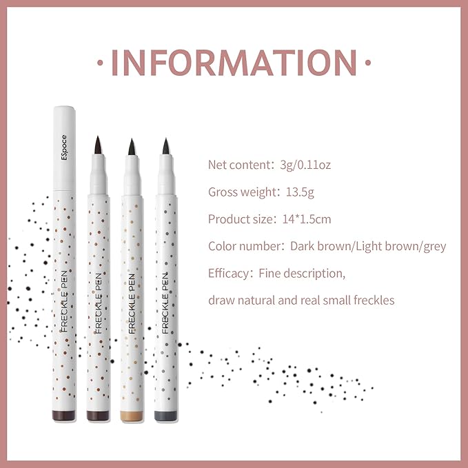 Freckle Pen 3 Colors Waterproof Long Lasting Quick