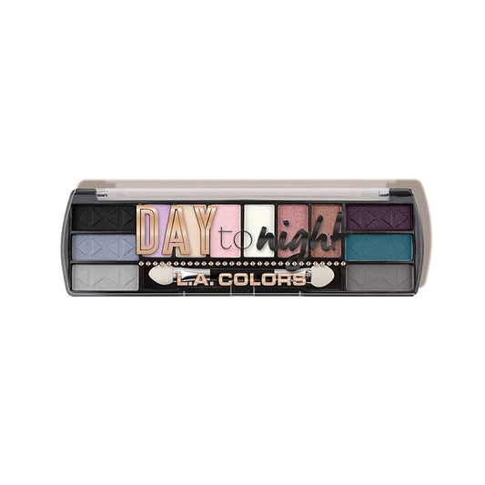 L.A. COLORS Day to Night 12 Color Eyeshadow, Morning Tide CES428