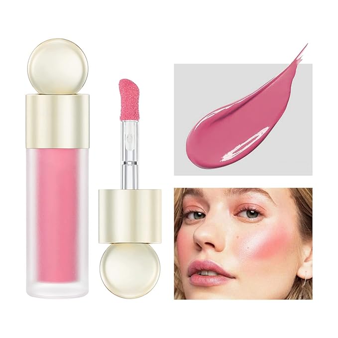 Liquid Blush, Matte Liquid Cream Makeup Dual Use for Girl
