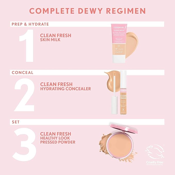 COVERGIRL Clean Fresh Pressed Powder, Rich, 0.35 Oz 0.35 Oz