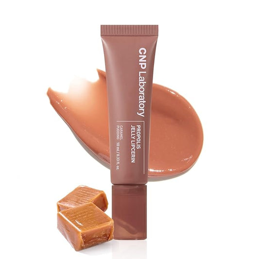 CNP Propolis Jelly Tinted Lipcerin - Caramel Pudding, Hydrating Lip Gloss with Manuka Honey & Hyaluronic Acid, Gifts for Women, Korean Skin Care, 0.3 fl.oz.