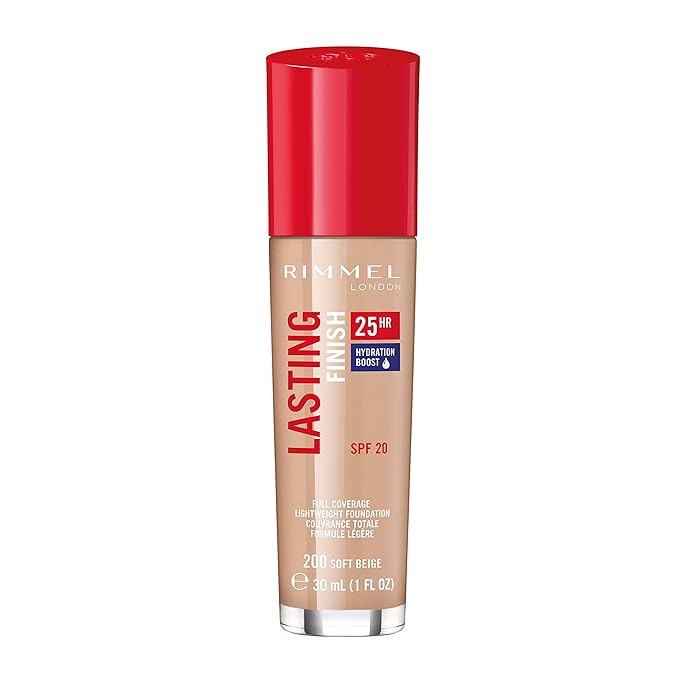 Rimmel London Lasting Finish 25HR - 200 Soft Coverage, Waterproof, 1oz