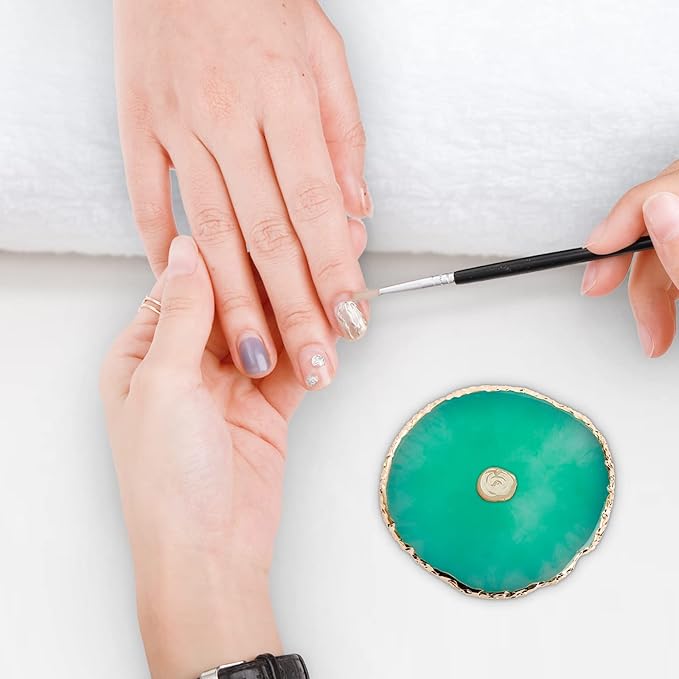 ZOOFOX 6 Pieces Resin Nail Art Palette, Nail