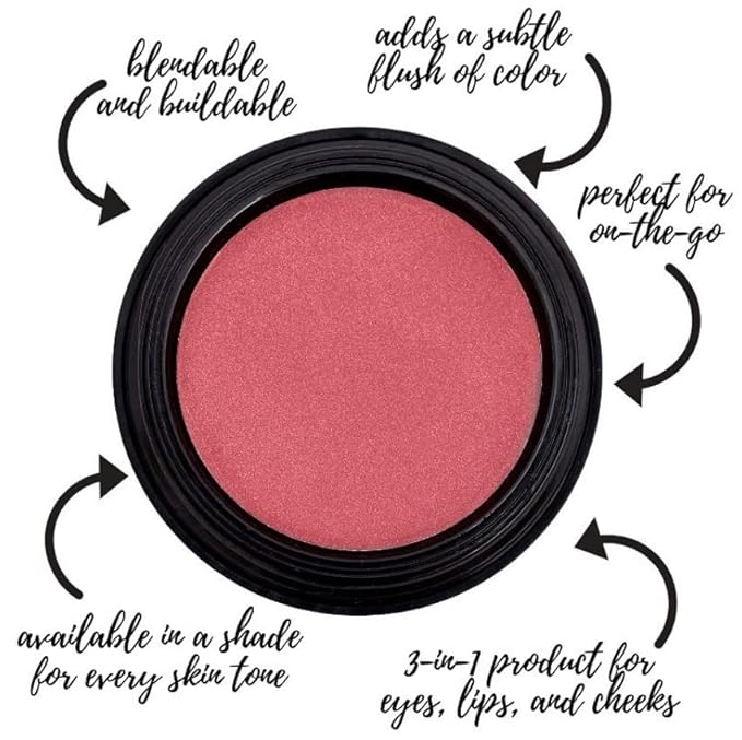 Gabriel Cosmetics Multi Pot (Magnolia - Bronze/Shimmer), 3-in-1 Eyes,Lips, 08 oz