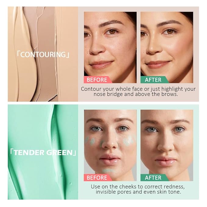 evpct 12 Color Conceal Correct Cream Contour Makeup Covers redness