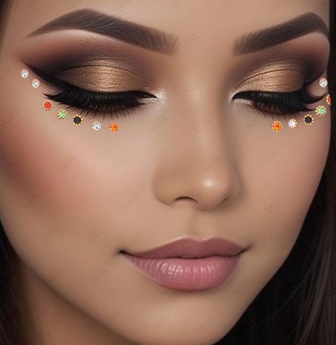 VAMA Multicolour Small Stone Indian Bindis Kumkum Forehead Bindis Book