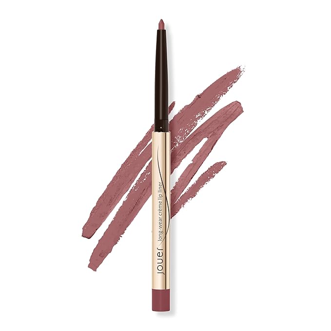 Jouer Long Wear Lip Liner - Metallic & Matte Lip Pencil - Water Resistant - Fast-Drying Formula - Hydrating Formula made with Vitamin E, Wild Rose
