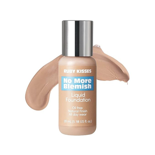 Ruby Kisses Liquid Foundation No More Blemish Oil-Free 1.18 Fl Oz