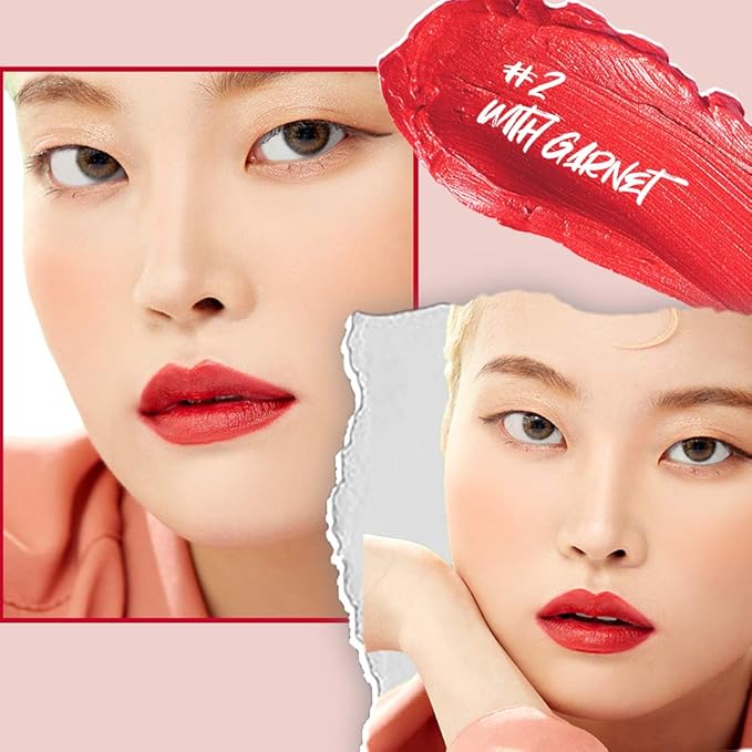 Long Lasting Lip Stain for Lips and Cheek Tint | High Pigment Color | lightweight Matte Finish | Weightless | Full Coverage | Twist Velvet Tint #2 (No.2)