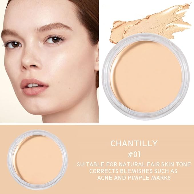 Kaely Cream Pot Concealer Full Coverage Set,Conceal Brighten