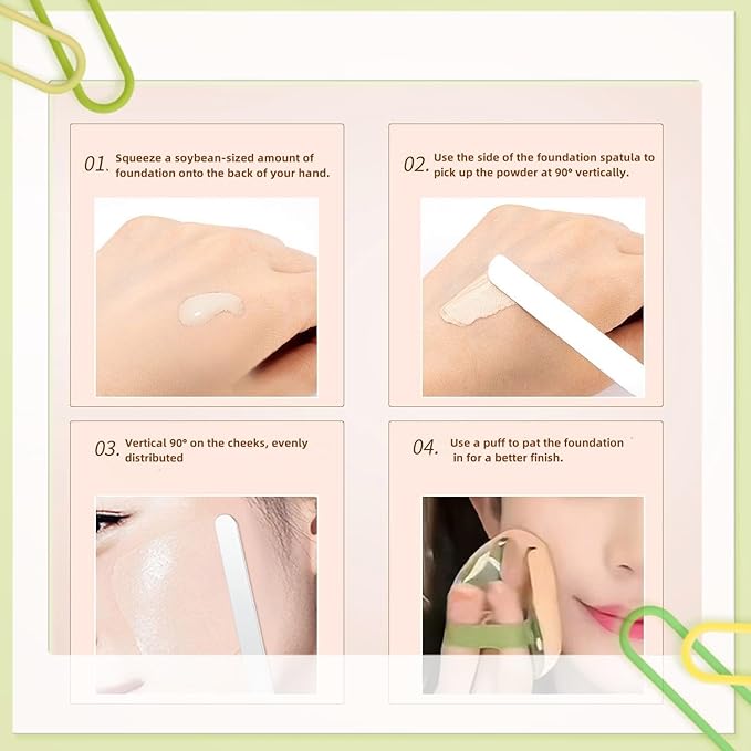 Stainless steel make-up spatula and tray set Make-up