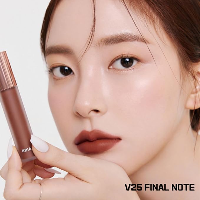 BBIA Last Velvet Tint - Soft & Creamy Matte Finish Lip Stain, Blur Effect with Velvety Texture, Long-Lasting, High Pigment, Lightweight, Non-Drying, Vegan, Korean Lip Makeup (V23 ROMANTIC NOTE)