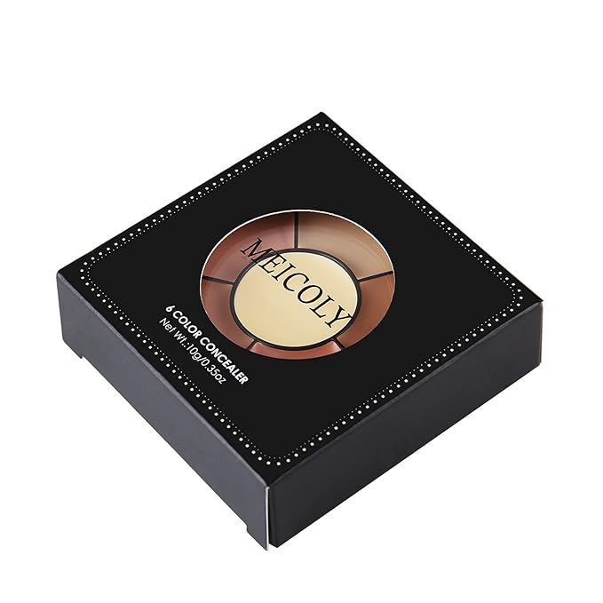 MEICOLY 6 Shades High Coverage Concealer,Tattoo Cover Palette,Cover