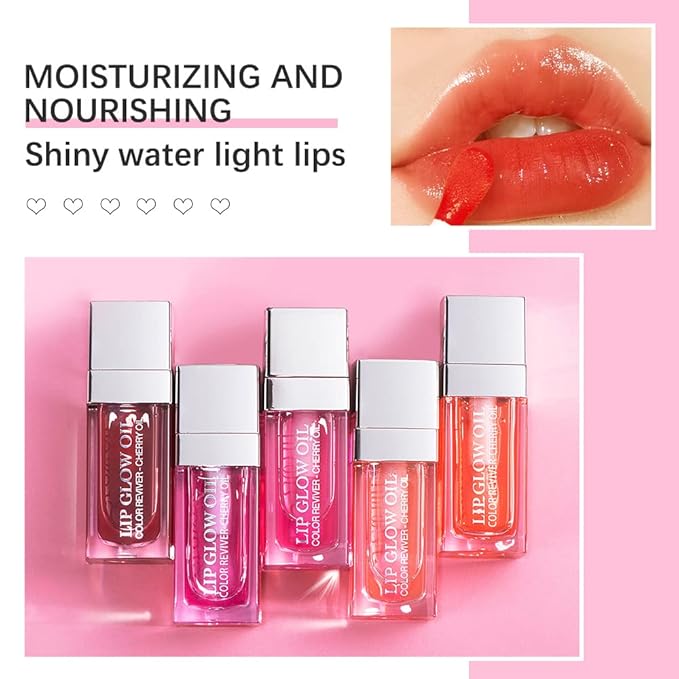Plumping Lip Oil, Long Lasting Hydrating (CORAL)