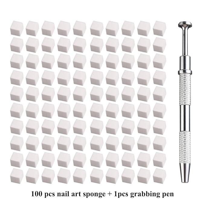 100Pcs Soft Nail Sponges for