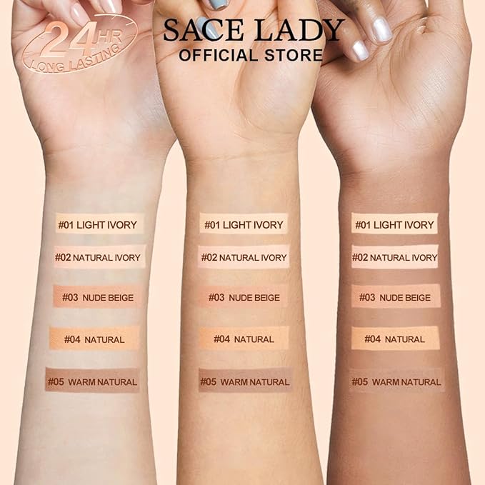 SACE LADY Oil Control BB Cushion Foundation, Full (#01, 0.) 42Oz