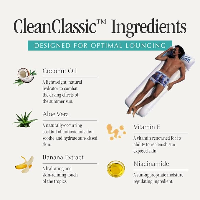 Vacation Classic Sunscreen Lotion SPF 30 + Air Freshener Bundle, Water Resistant Broad Spectrum Sunscreen Sun Block, Vegan Sun Tanning Lotion, Body Lotion with SPF, SPF 30 Sunscreen, 3.4 Fl. Oz.