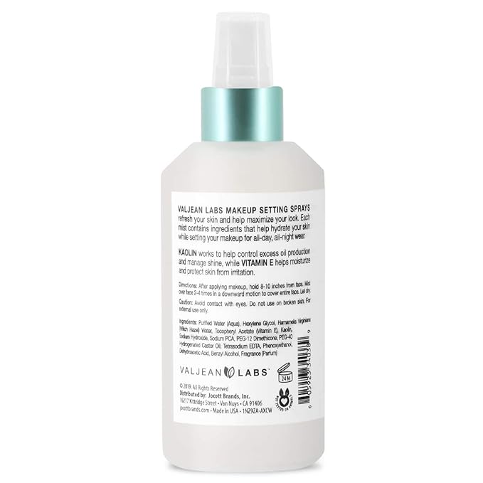 VALJEAN LABS Matte Makeup Setting Spray | Koalin () White 6 oz