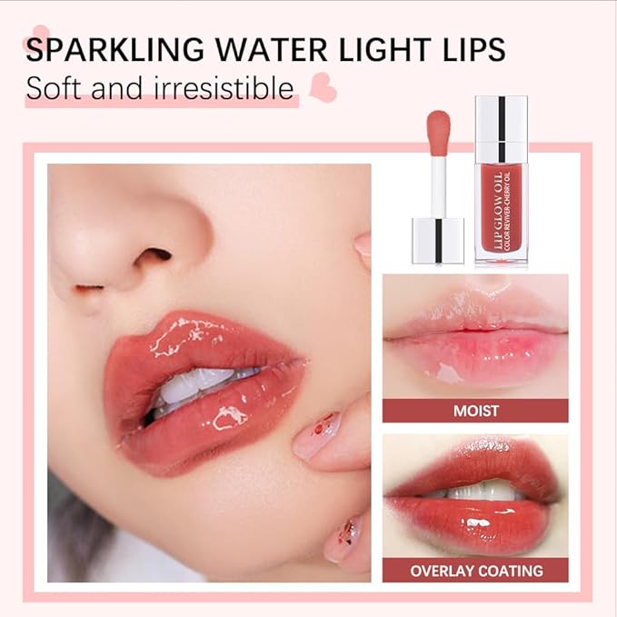Hydrating Lip Glow Oil, Moisturizing Lip