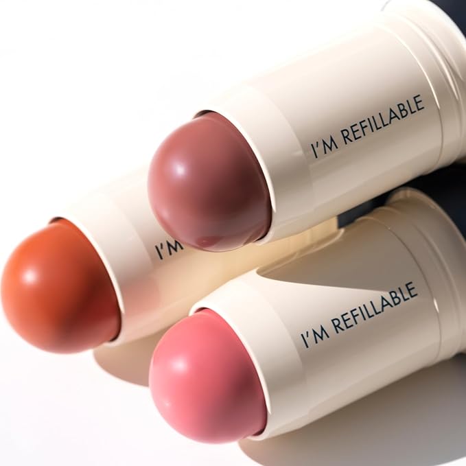 Trestique Blush Stick, Vegan Blush Stick With Built-In Stick,