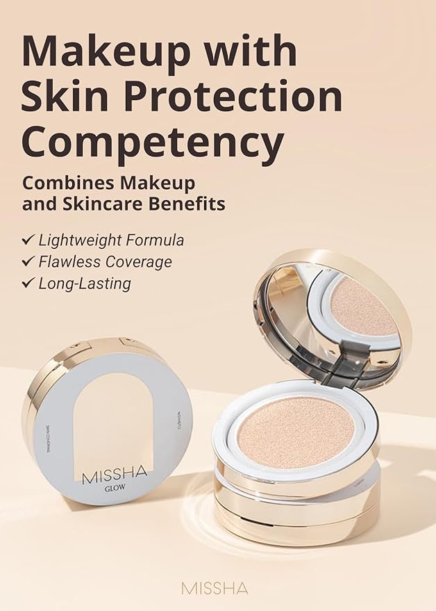 MISSHA Glow Cushion No.13 Light Beige for Fair