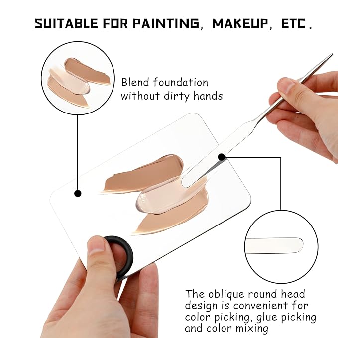 Makeup Spatula and Palette Set, Facial Makeup Tools,