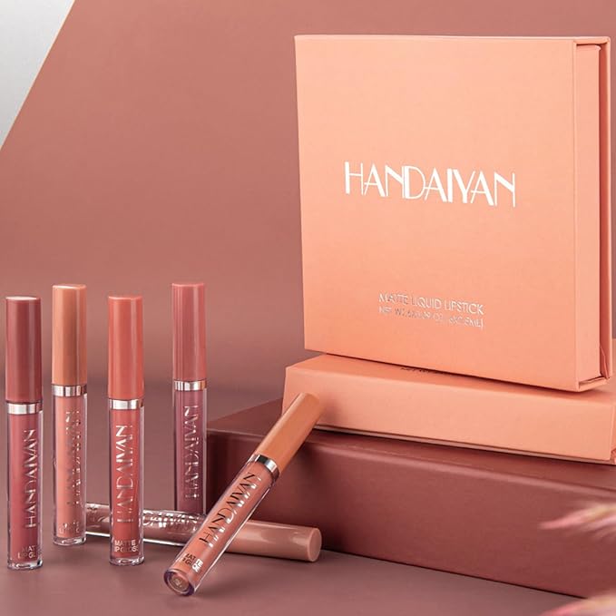 PHOERA Foundation,6 Pcs Matte Liquid Lipstick