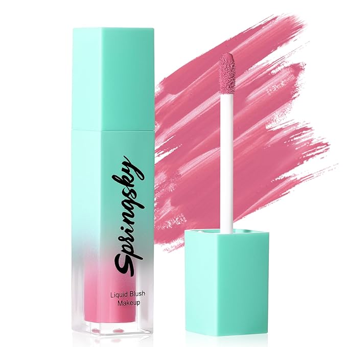 Liquid Blush, Soft Moisturizing Matte Blush, Blendable Face 03 Peachy-Pink