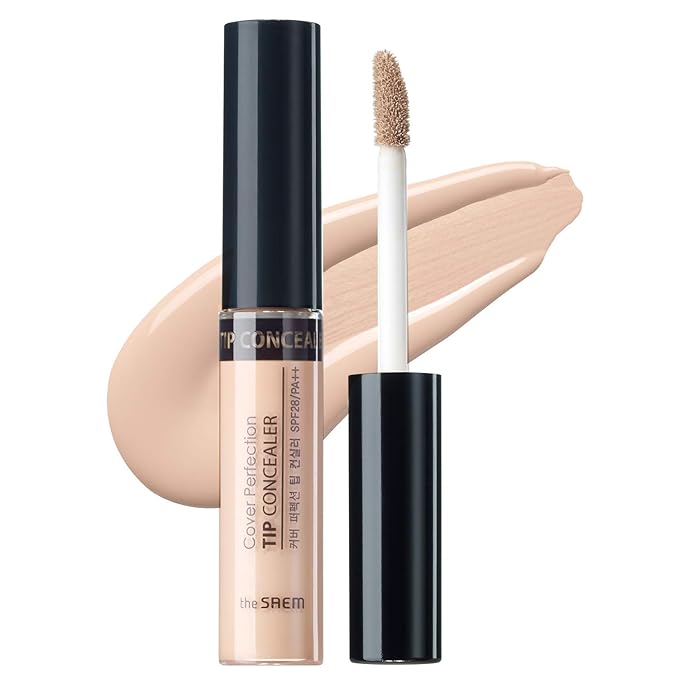 THE SAEM Cover Perfection Tip Concealer, Liquid Multi-Use Natural Beige)