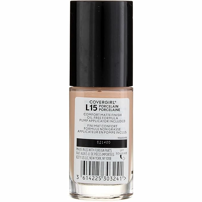 COVERGIRL Trublend Matte Made Liquid Foundation, L15 Porcelain, 2 Count