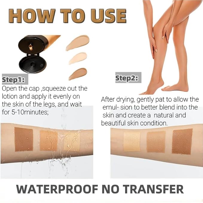 Leg Makeup Waterproof No Transfer - Leg Makeup Golw, 2)